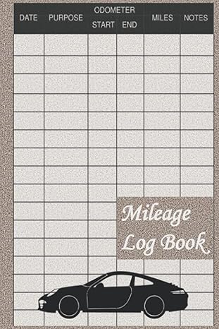 mileage log book mileage logbook and notebook for personal or business taxes mileage log/tax book for small