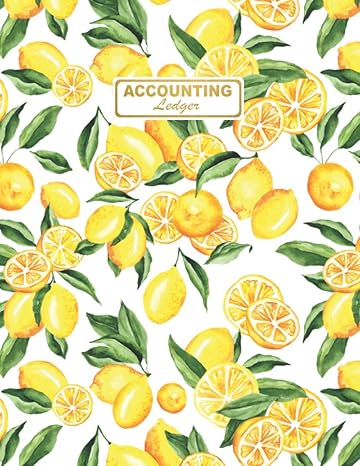 accounting ledger book lemons simple accounting ledger for bookkeeping and small business 8 5 x 11 income and