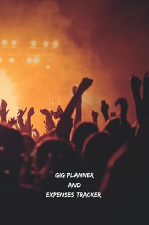 musicians weekly planner gig planner and expenses tracker 52 weekly planning pages 12 monthly income and