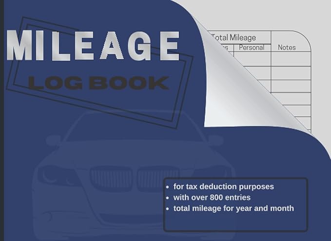 mileage log book vehicle mileage tracker to record and track your daily mileage for tax purposes 1st edition>