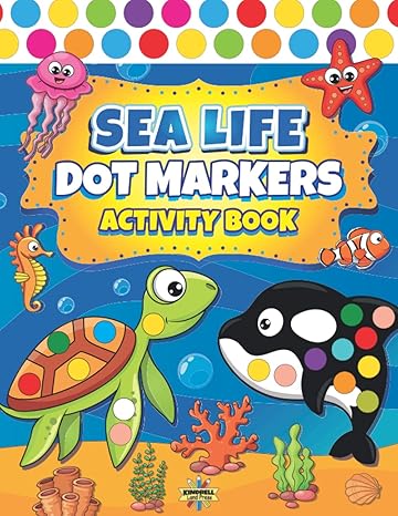 dot markers activity book sea life ocean animals dot coloring book for toddlers kids boys and girls preschool