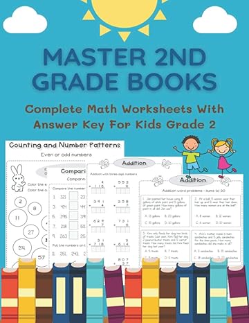 master 2nd grade books complete math worksheets with answer key for kids grade 2 300+ practice engaging maths
