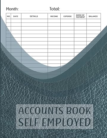 accounts book self employed self employment organizer simple bookkeeping ledger for sole traders and small