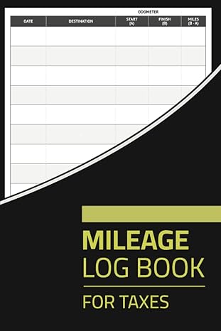 mileage log book for taxes vehicle mileage journal for small business and self employed odometer tracker log