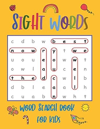 sight words word search book for kids high frequency words activity book for raising confident readers 1st