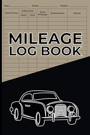 mileage log book car tracker for business auto driving record books for taxes vehicle expense mileage tracker