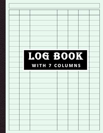 log book with 7 columns large multipurpose with 7 columns to track income and expenses mileage daily activity
