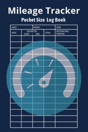 mileage tracker pocket size log book mini auto mileage journal for taxes portable 4x6 trip log notebook