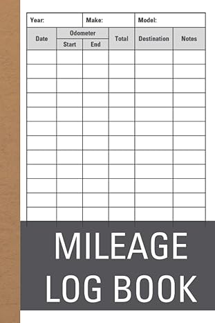 mileage log book vehicle mileage journal for business or personal taxes automotive daily tracking miles