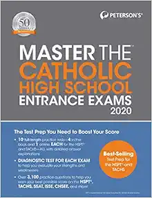 master the catholic high school entrance exams 2020 24th edition petersons page 0768943256, 9780768943252