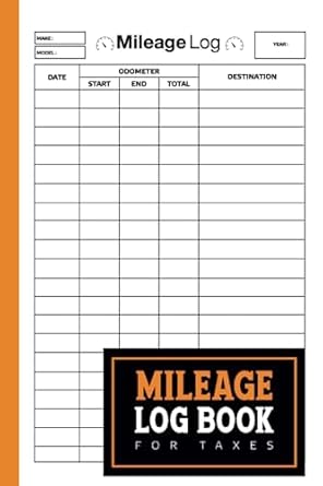 mileage log book for taxes for self employed auto mileage tracker books for car to record your odometer