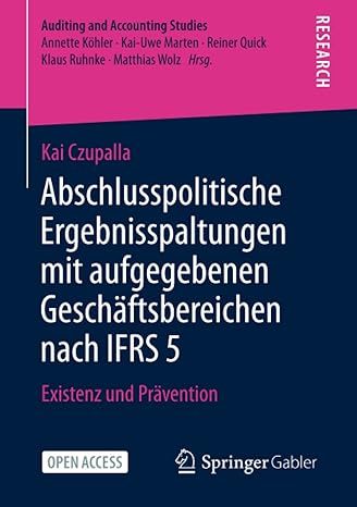 abschlusspolitische ergebnisspaltungen mit aufgegebenen gesch ftsbereichen nach ifrs 5 existenz und pr
