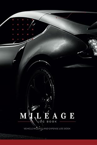 professional mileage log book black business mileage and expense log book vehicle mileage and expense log
