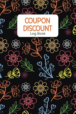 coupon discount log book coupon code record journal and notes book for keeping track of promo codes discounts