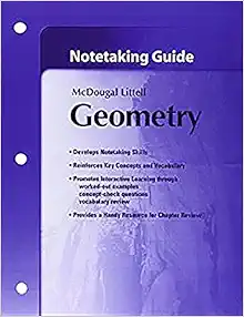 mcdougal littell high school math notetaking guide student bundle of 5 geometry pck edition mcdougal littel