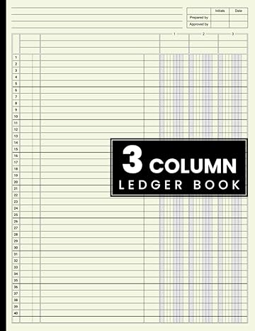 3 column ledger book accounting ledger book for bookkeeping 3 column ledger columnar pad journal notebook /