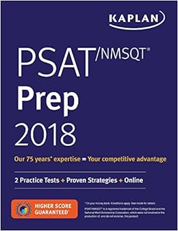 psat/nmsqt prep 2018 2 practice tests + proven strategies + online csm pap/ps edition kaplan test prep page