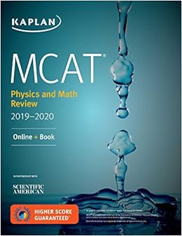mcat physics and math review 2019 2020 online + book pap/psc edition kaplan test prep page 1506235468,