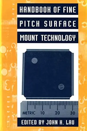 handbook of fine pitch surface mount technology 1st edition john h lau 0442012586, 978-0442012588