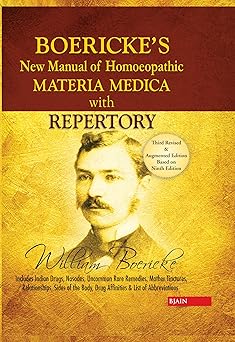 boerickes new manual of homeopathic materia medica with repertory 1st edition william boericke 813190184x,