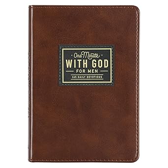 one minute with god for men 365 devotions brown faux leather flexcover 1st edition ronald a beers ,v gilbert