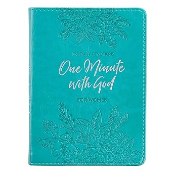 one minute with god for women 365 daily devotions for refreshment and encouragement teal faux leather