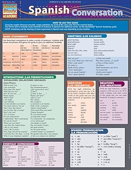 spanish conversation quickstudy laminated reference guide 1st edition liliane arnet m a 1423221877,