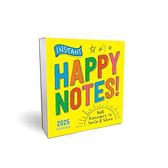 2025 instant happy notes boxed calendar 365 reminders to smile and shine 1st edition sourcebooks 1728293847,