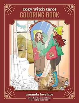 cozy witch tarot coloring book 1st edition amanda lovelace 1524876690, 978-1524876692