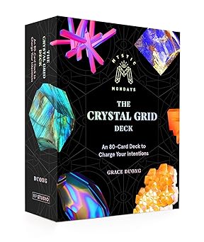 mystic mondays the crystal grid deck an 80 card deck to charge your intentions 1st edition grace duong