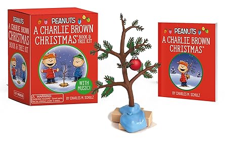 a charlie brown christmas book and tree kit with music 1st edition charles m schulz 0762473746, 978-0762473748