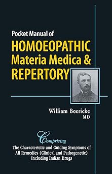 pocket manual of homoeopathic materia medica and repertory comprising of the characteristic and guiding