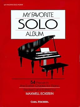 o3223 my favorite solo album piano 1st edition maxwell eckstein 0825801540, 978-0825801549