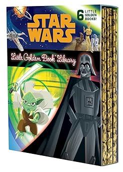 the star wars little golden book library the phantom menace attack of the clones revenge of the sith a new