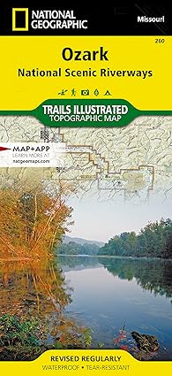 ozark national scenic riverways map 1st edition national geographic maps trails illustrated 1566953596,