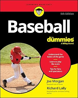 baseball for dummies 1st edition joe morgan ,richard lally 1394290837, 978-1394290833