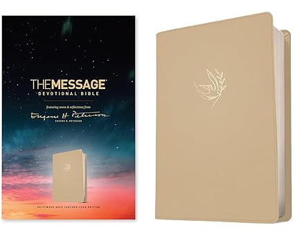 the message devotional bible featuring notes and reflections from eugene h peterson 1st edition eugene h
