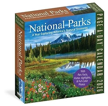 national parks page a daya calendar 2026 1st edition workman calendars 1523531185, 978-1523531189