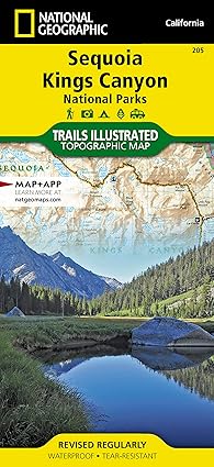 sequoia and kings canyon national parks map 1st edition national geographic maps trails illustrated