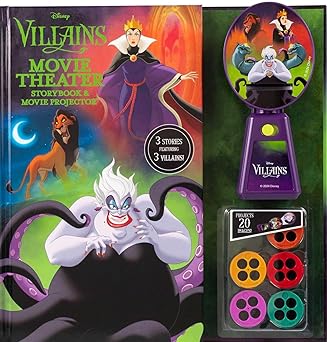 disney villains movie theater storybook and movie projector 1st edition dienesa le 0794452140, 978-0794452148