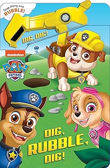 paw patrol dig rubble dig an action tool book 1st edition maggie fischer ,jason fruchter 0794450237,