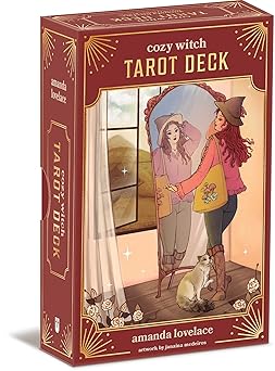 cozy witch tarot deck and guidebook 1st edition amanda lovelace ,janaina medeiros 152487129x, 978-1524871291
