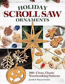 holiday scroll saw ornaments 200+ clean classic woodworking patterns designs for christmas hanukkah new years