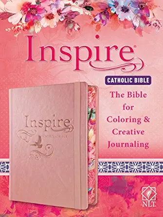 tyndale nlt inspire catholic bible catholic coloring biblea over 450 illustrations to color and creative