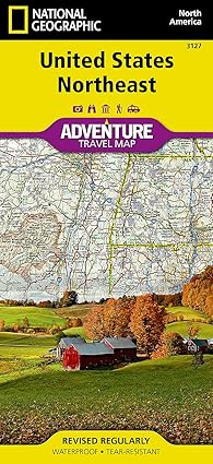 united states northeast map 1st edition national geographic maps adventure 1566957214, 978-1566957212