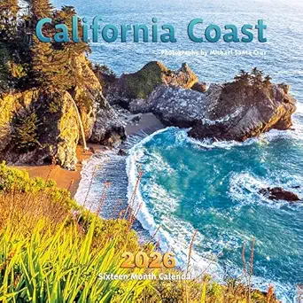 california coast calendar 2026 1st edition michael santa cruz 1960333275, 978-1960333278