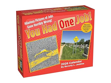 you had one job 2026 day to day calendar 1st edition beverly l jenkins 1524898090, 978-1524898090