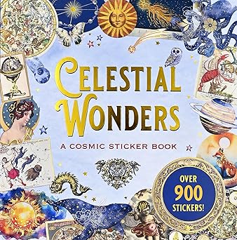 celestial wonders sticker book 1st edition peter pauper press 1441343555, 978-1441343550
