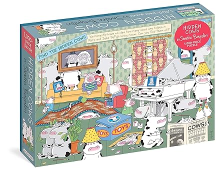 sandra boynton hidden cows 1 000 piece puzzle 1st edition sandra boynton 1523514760, 978-1523514762