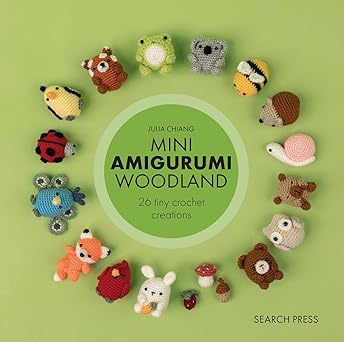 mini amigurumi woodland 26 tiny crochet creations 1st edition julia chiang 1800922922, 978-1800922921